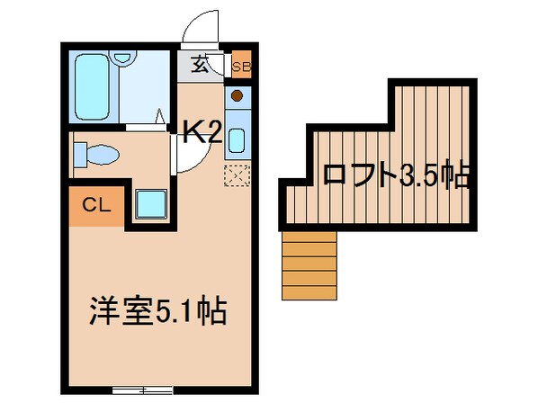 三ツ沢上町駅 徒歩13分 2階の物件間取画像